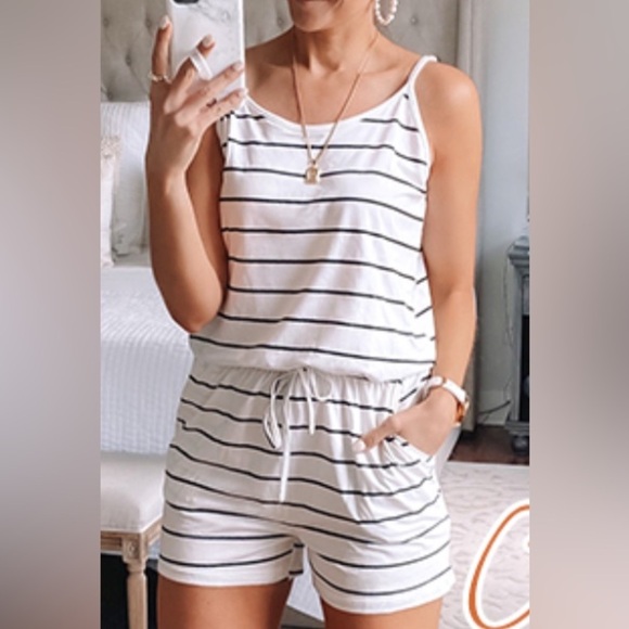 Lou & Grey Striped Romper - Picture 1 of 6